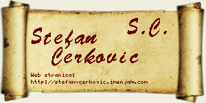 Stefan Čerković vizit kartica